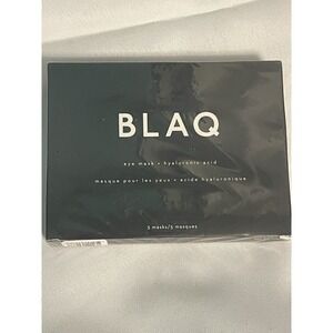 NEW BLAQ  Charcoal Eye Mask Hyaluronic Acid 5 Masks